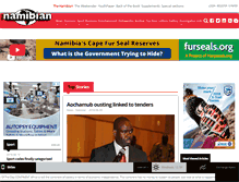 Tablet Screenshot of namibian.com.na